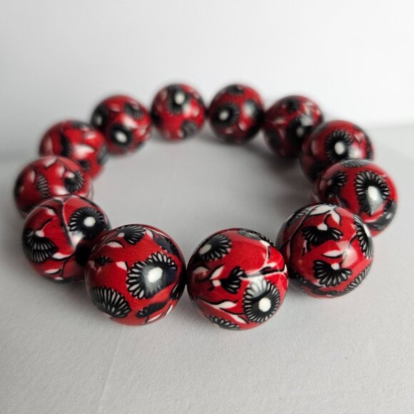 Vera Bradley Deco Daisy Ball Bead Stretch Bracelet – Ltd Mother’s Day Edition - Picture 1 of 7